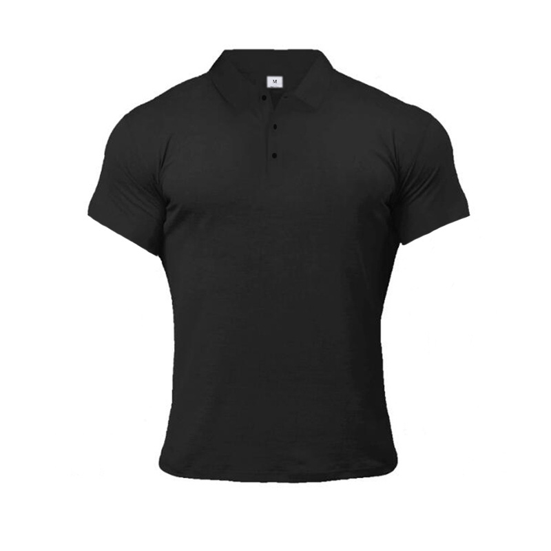 Men’s Short-Sleeved Polo Shirt Solid Color