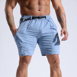 Athletic Pocket Shorts with Elastic Waistband